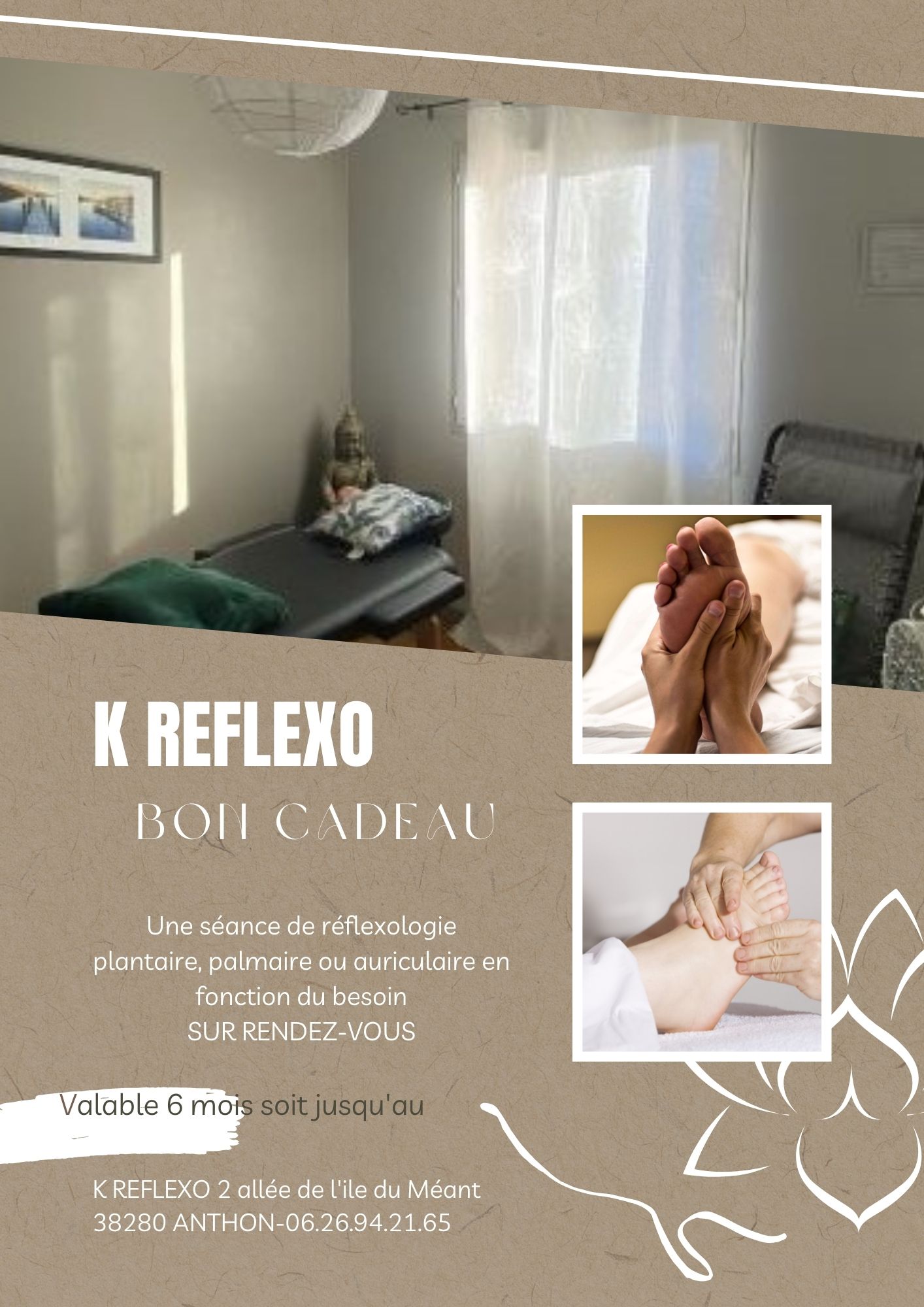 Photo numéro 1 de la galerie de Katy Masson : Réflexologue à Anthon. Prendre RDV