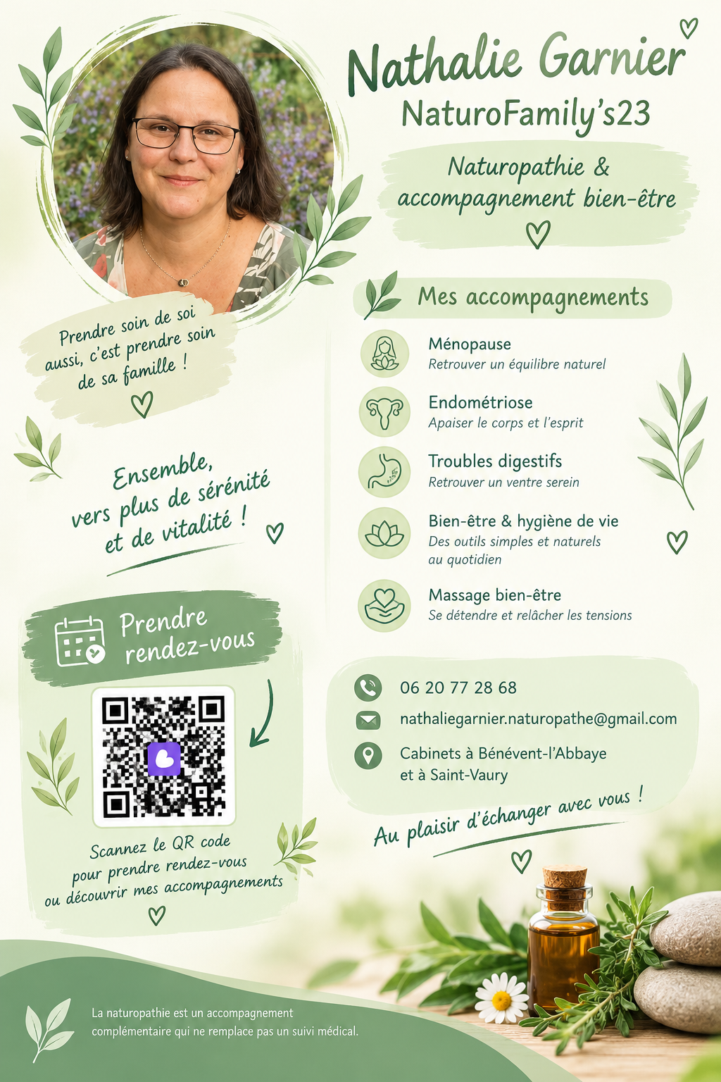 Photo numéro 11 de la galerie de Nathalie Garnier : Naturopathe à Bénévent-l'Abbaye. Prendre RDV