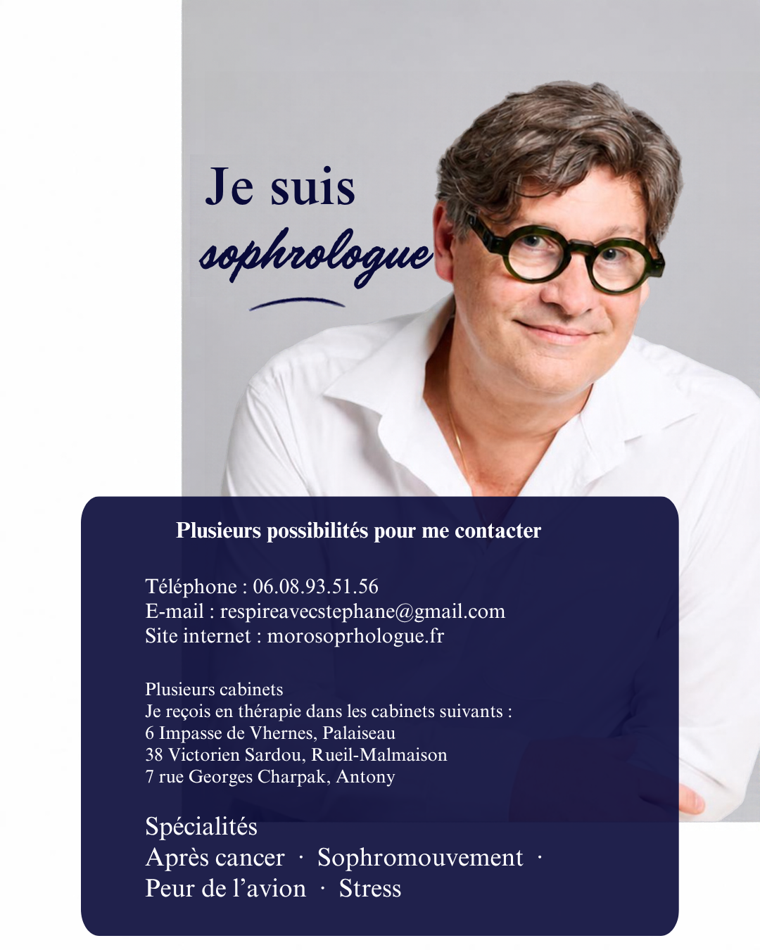 Photo numéro 2 de la galerie de Stéphane Moro : Sophrologue à Palaiseau. Prendre RDV