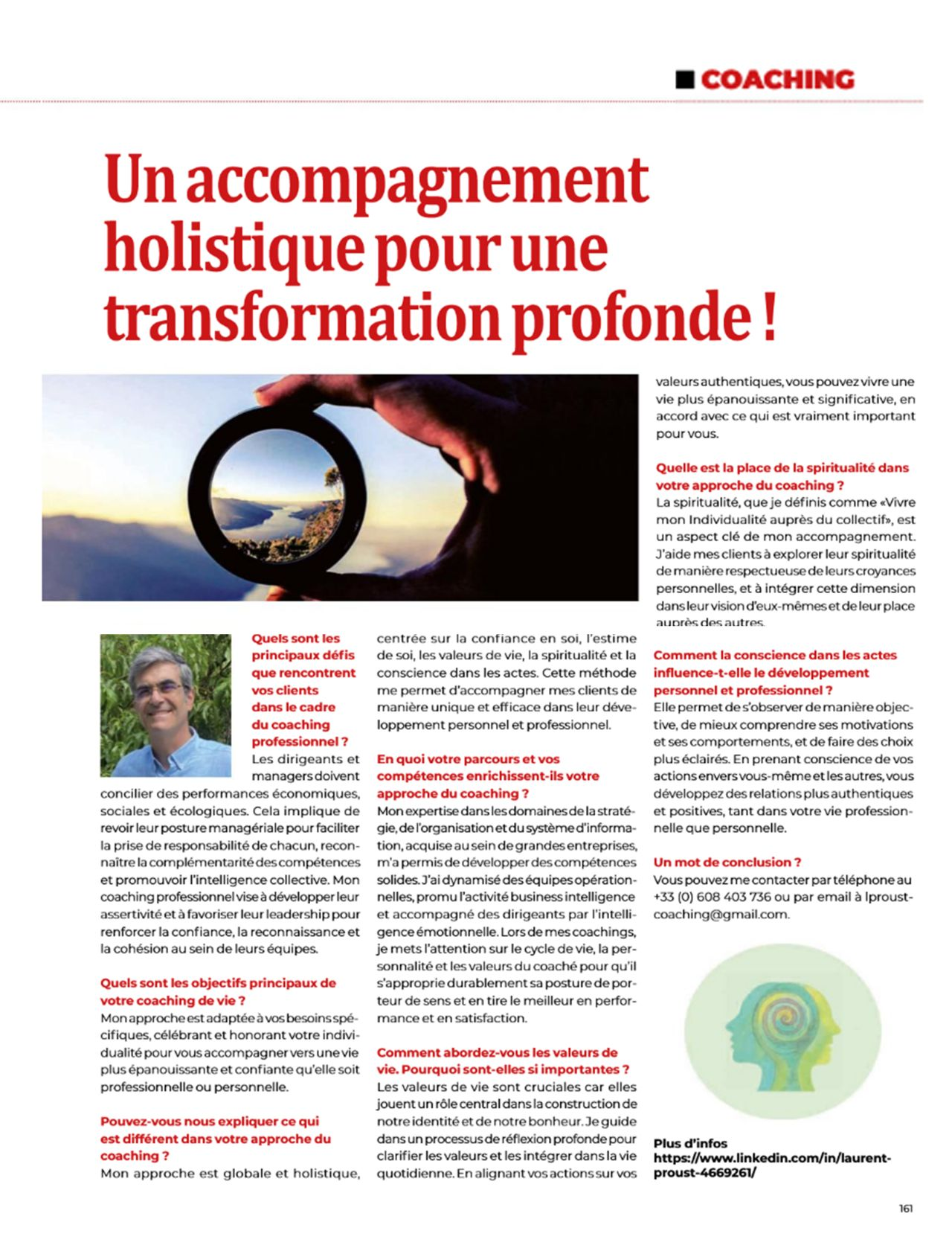 Photo numéro 2 de la galerie de Laurent Proust Lp Coaching : Coach professionnel à Paris 1er Arrondissement. Prendre RDV