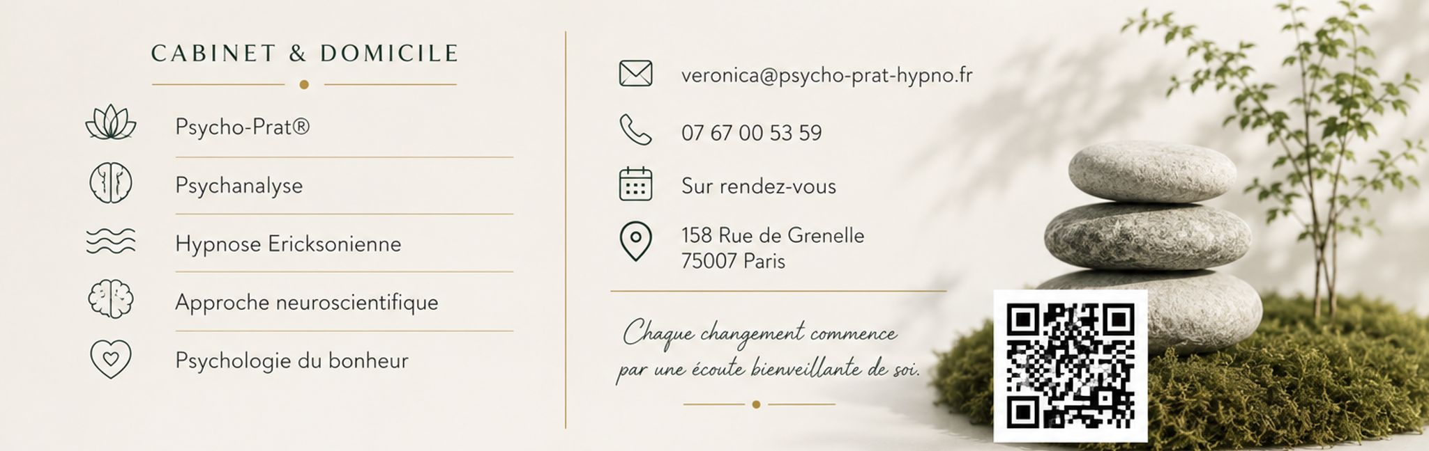 Photo numéro 10 de la galerie de Veronica Vieira : Psychopraticien à Paris 7e Arrondissement. Prendre RDV